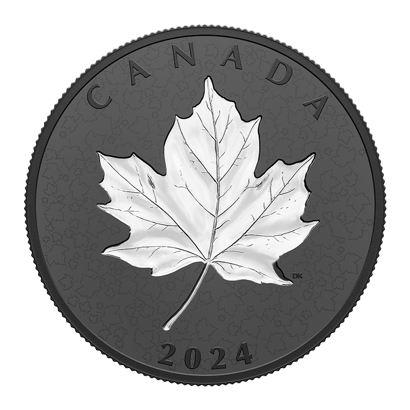 Image for 2024 $50 Fine Silver Coin - Maple Leaves In Motion from TD Precious Metals